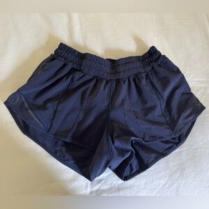 Lululemon Womens hotty hot shorts size 4 - 2.5in inseam.  Navy